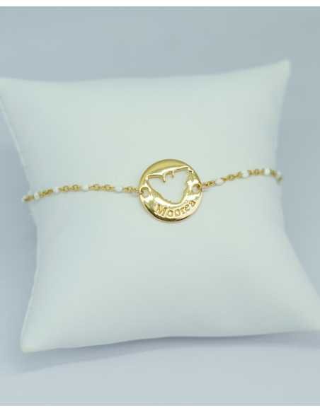 Bracelet chaine perlée