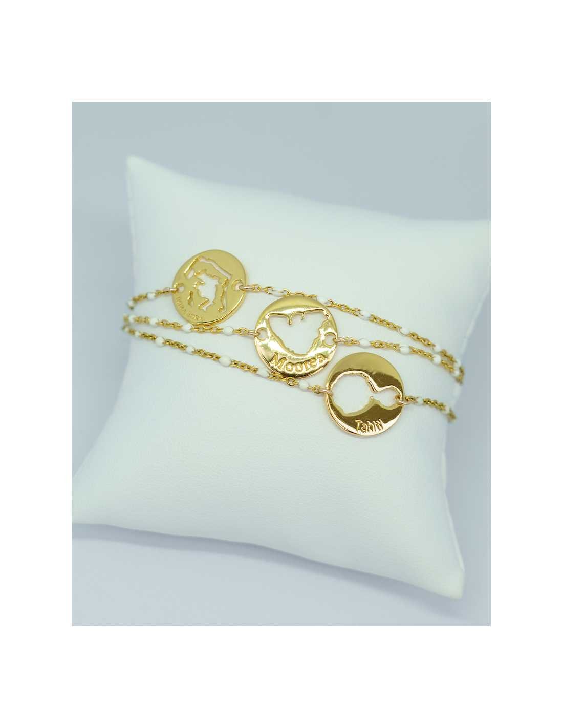 Bracelet chaine perlée