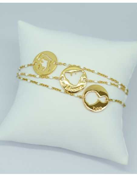 Bracelet chaine perlée